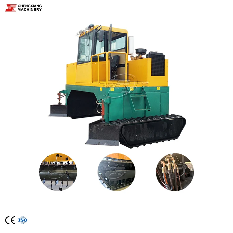 Chengxiang High Yield Compost Organic Waste Equipment Automatic Crawler Compost Turner Machine