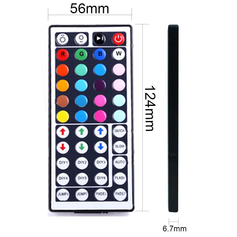 RGB LED strip with IR remote control and WiFi - MWIR-RGB Magic Home Pro