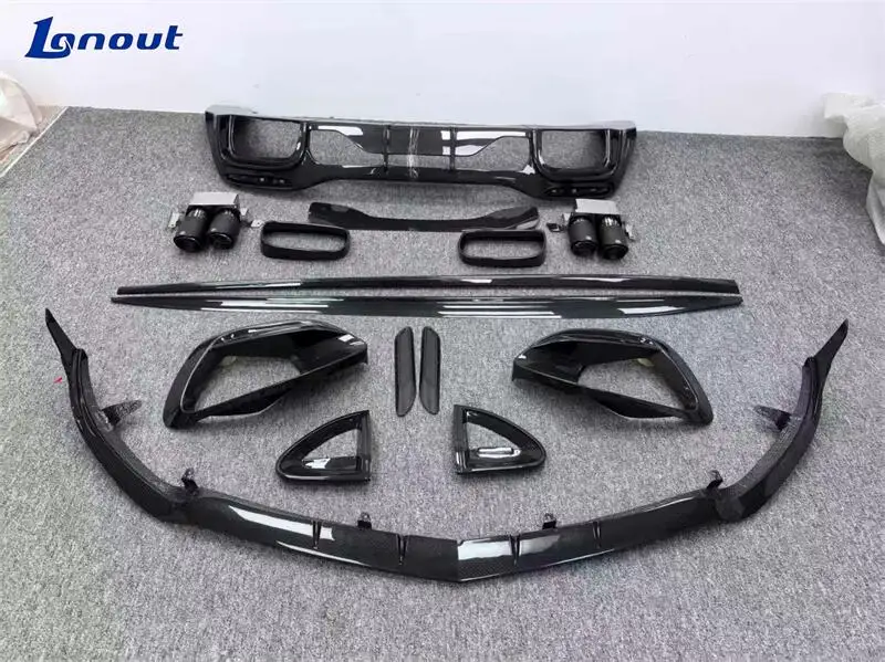 Saídas de Ar Dianteiras Spoiler Dianteiro Saias Laterais e Spoiler Traseiro para Mercedes Benz SL-Class foto 2