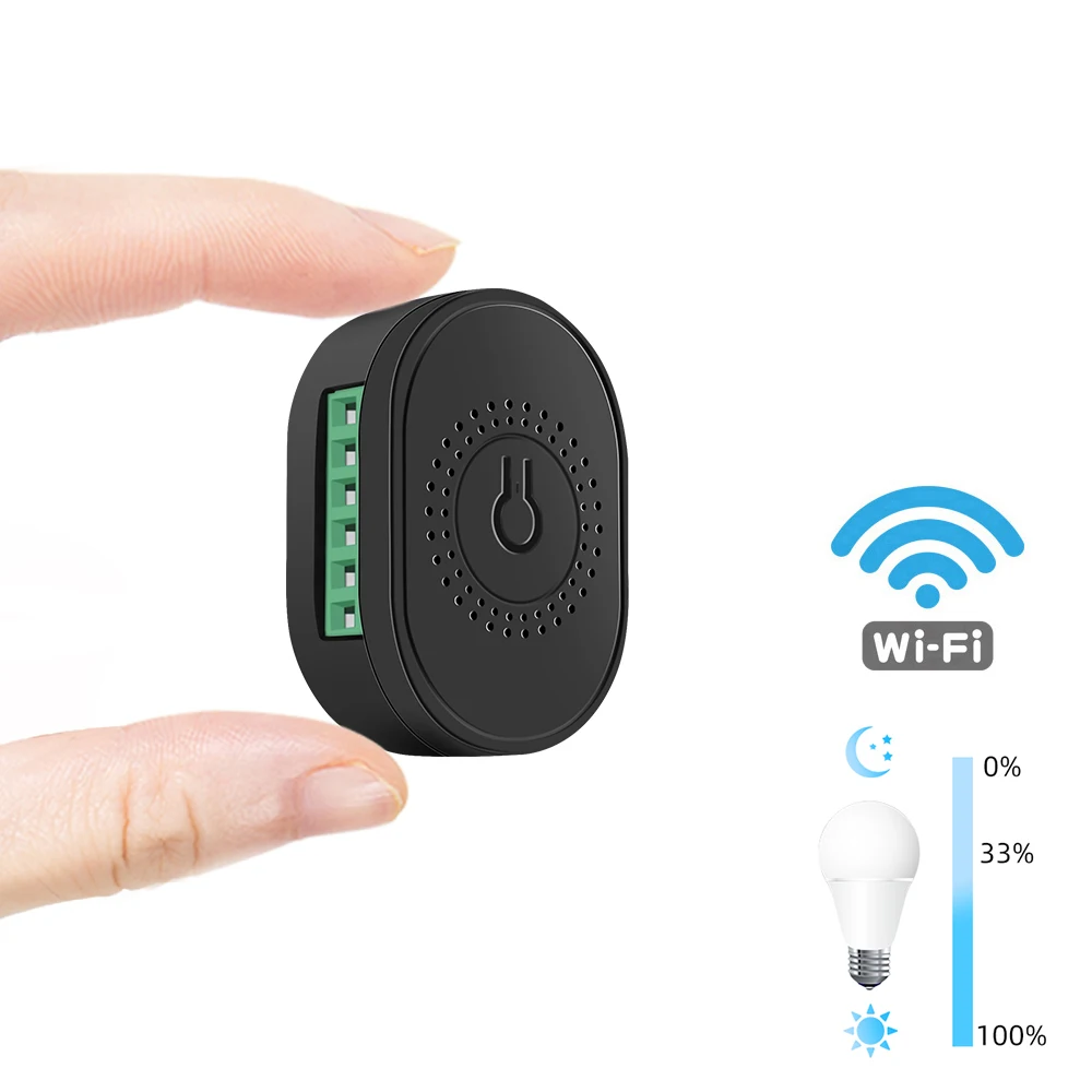 Tuya DIY Mini WiFi Smart LED Dimmer Switch Light Module App Remote Control 220V Wall Lamp on Off for Alexa Google Home