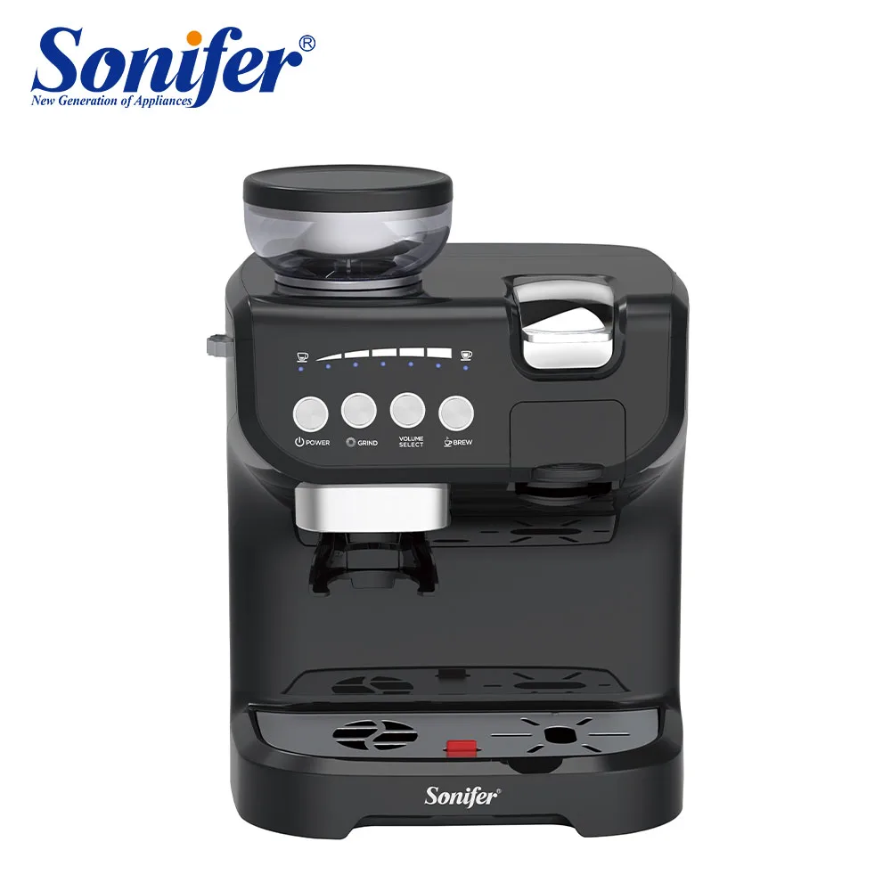 Sonifer SF-3570 New Household Multi-functional Brewing with Bean Ground  Electric Multi Capsule Coffee Machine