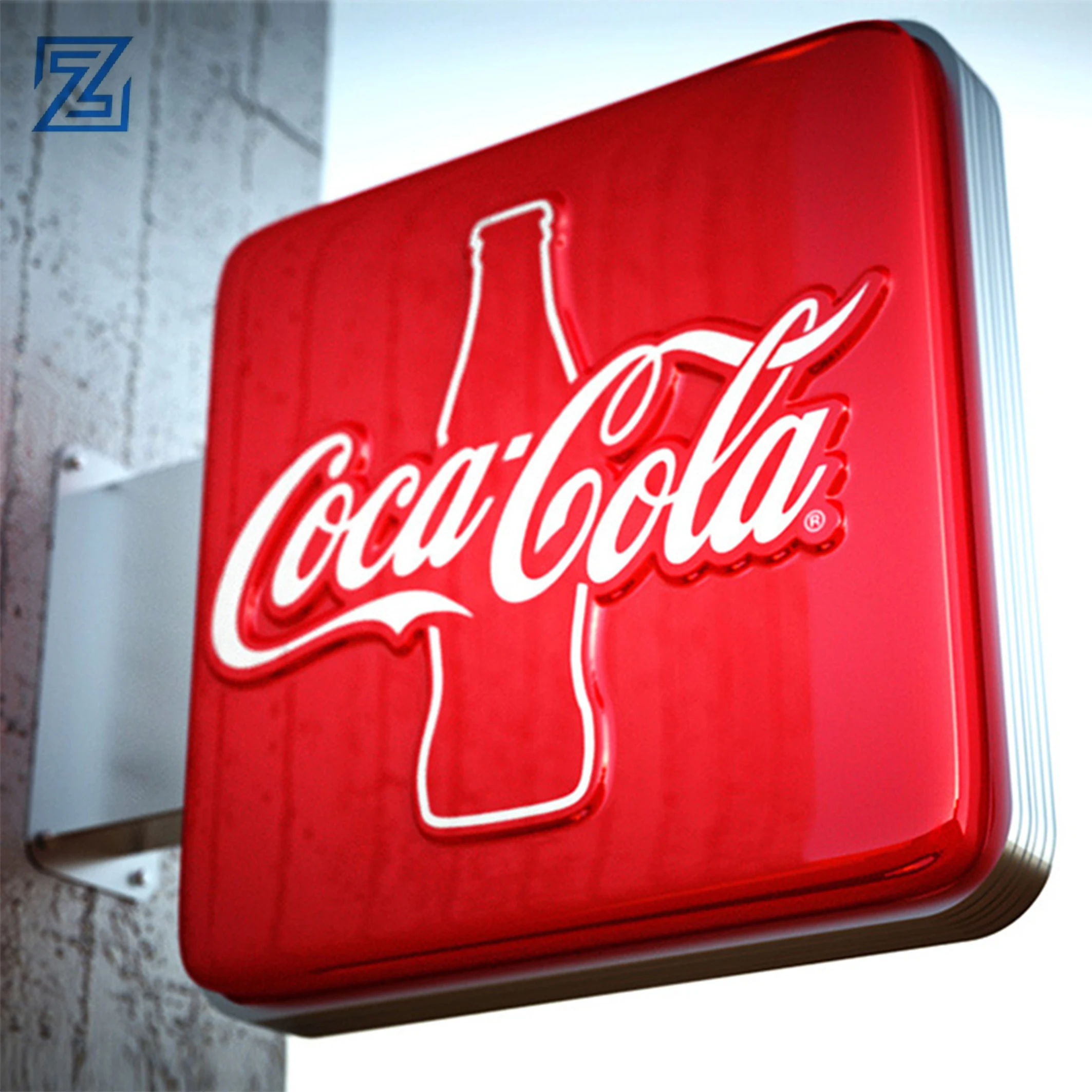 Custom New Style Waterproof Advertising LED Light Box for Shop Square Shape Double Sided Luminous Mental Acrylic Lightbox
