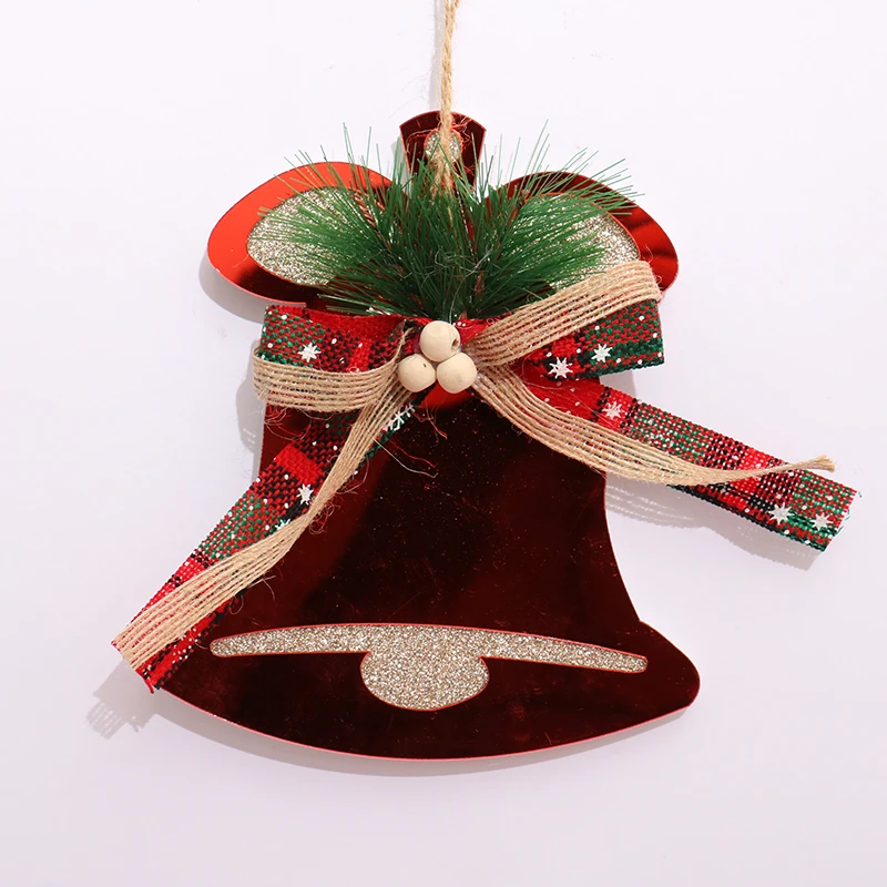 New Plastic Tree Ornament Shape with Decor Mirror Surface Christmas Tree Ornaments for Decorations