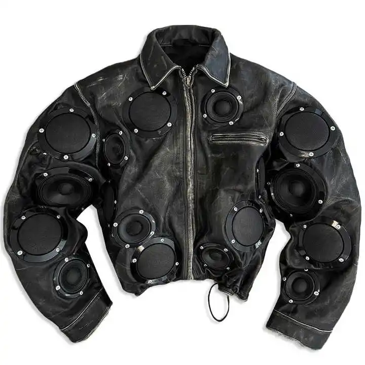 Men's Winter Racing Motorbike Bomber Leather Jacket Salati Designer Acid Wash Zipper Cropped Wax Hip Hop Streetwear Jacket