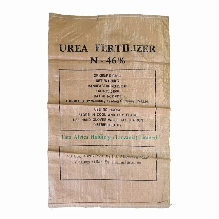 Custom pp Woven Bag Bulk Fertilizer Urea Soil Packaging Bags 25kg 50kg