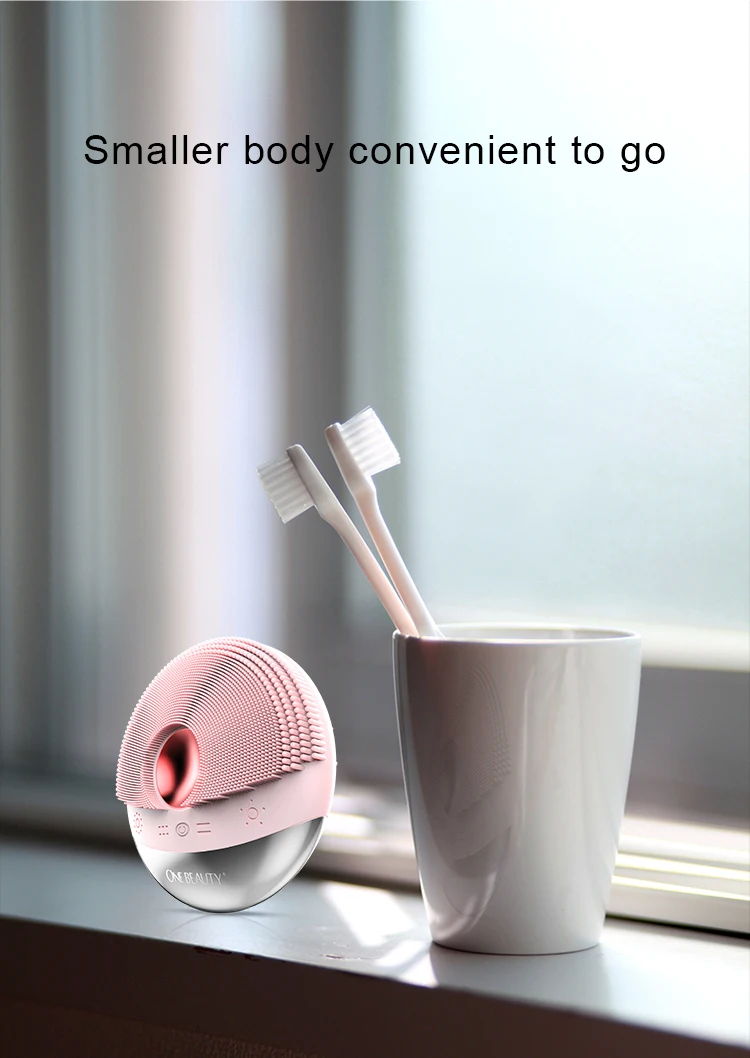 Beauty Equipment Silicone Electric Facial Deep Cleansing Brush Massage Face New Custom Private Label Wholesale Pink Ultrasonic