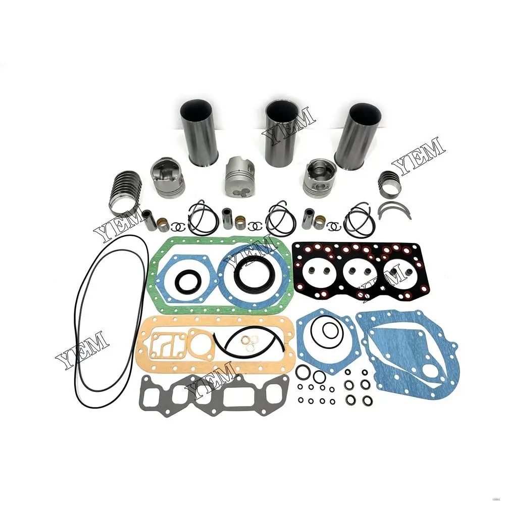 Overhaul Repair Kit With Cylinder Gasket Set Piston Rings Liner Bearings Fit for Isuzu 3AD1 Engine Rebuild Aftermarket Parts