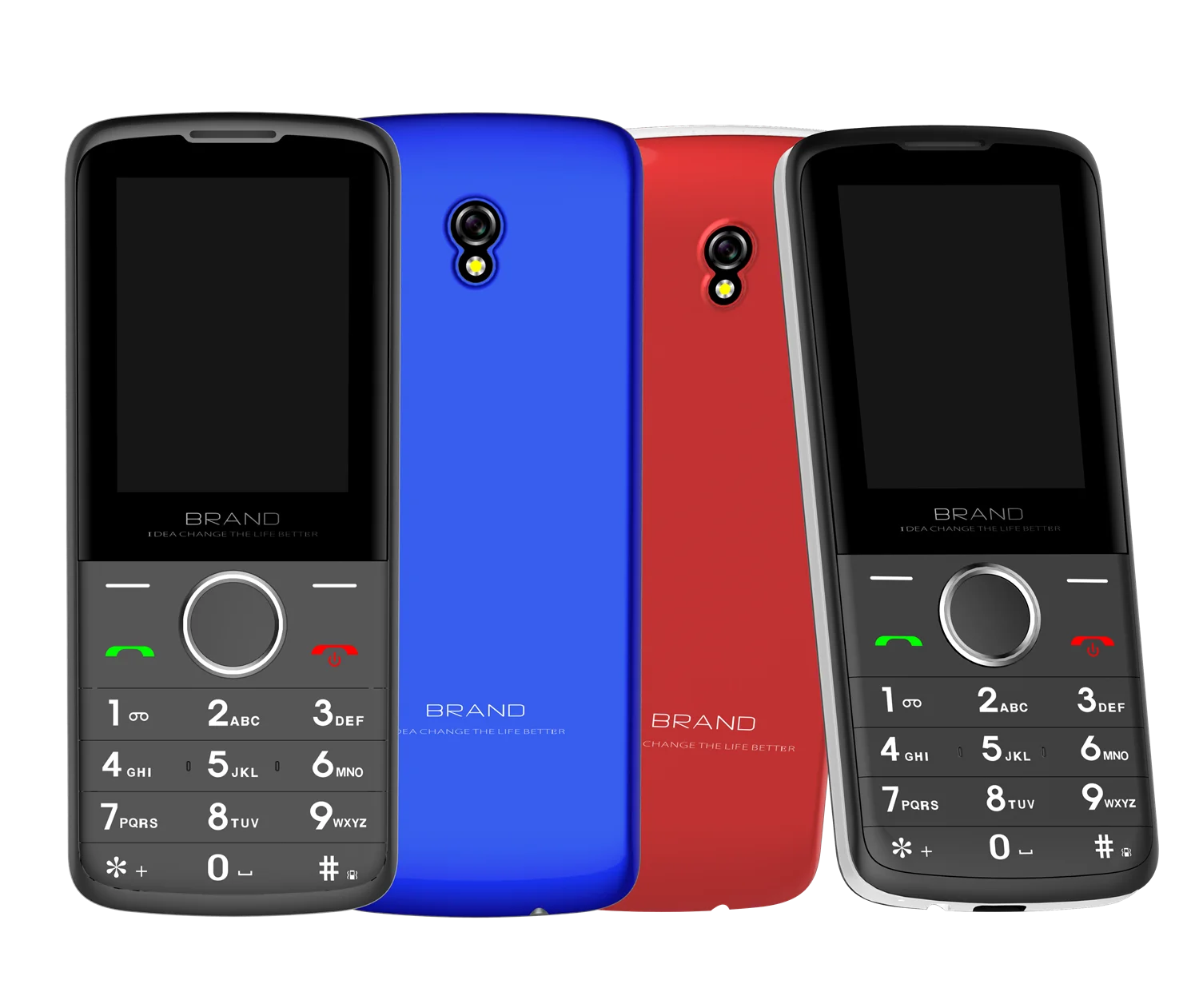 Newest Mocor Simple System Spreadtrum Chipset Keyboard 4G Basic Function Mobile Phone with Low Price