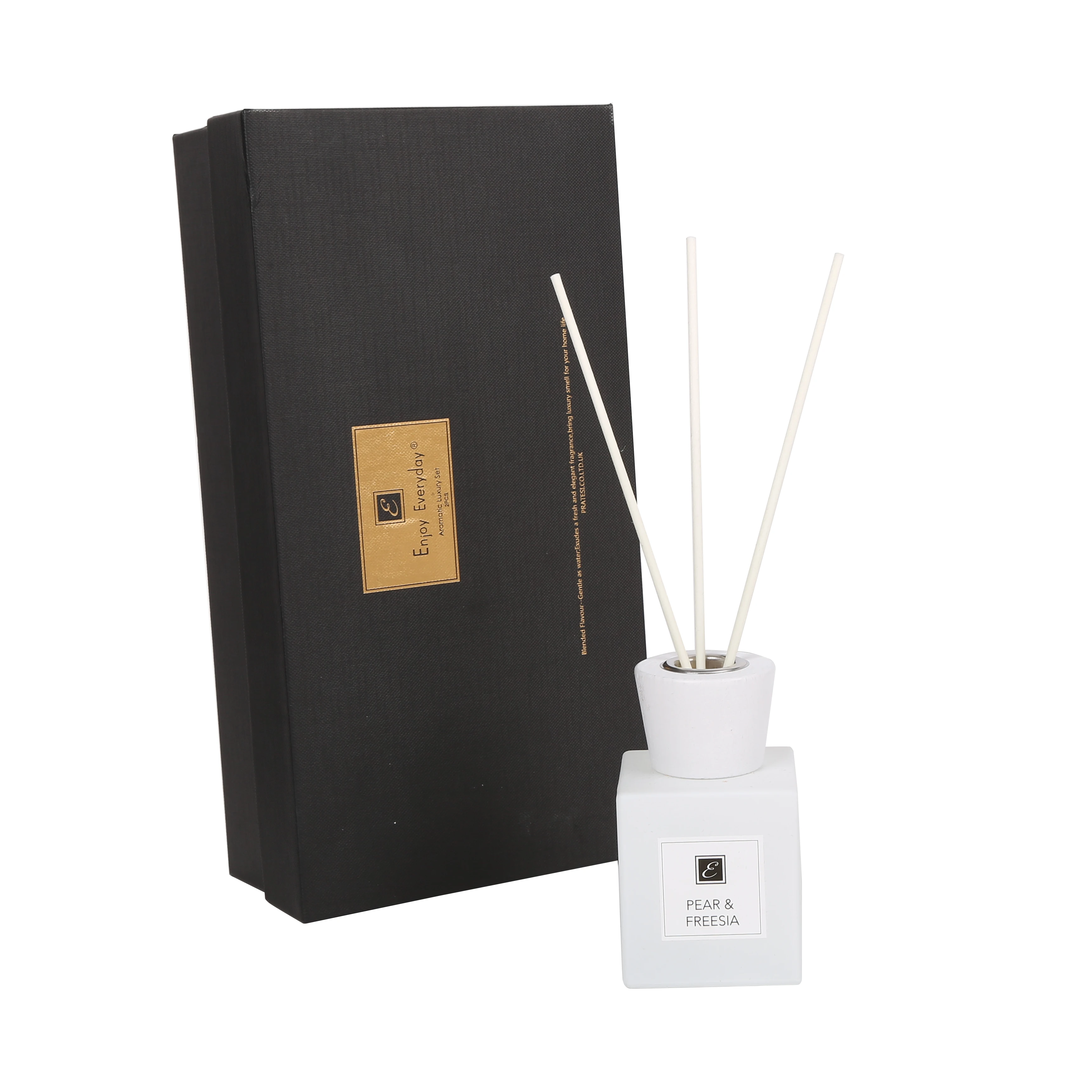 OEM/ODM Long-lasting Fragrance Reed Diffuser with Custom Scent and Logo Frosted Glass Bottle Air Freshener Aromatherapy