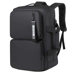 OMASKA  Waterproof Business Backpack Large Capacity 17 Inch USB Nylon Men Laptop Backpacks