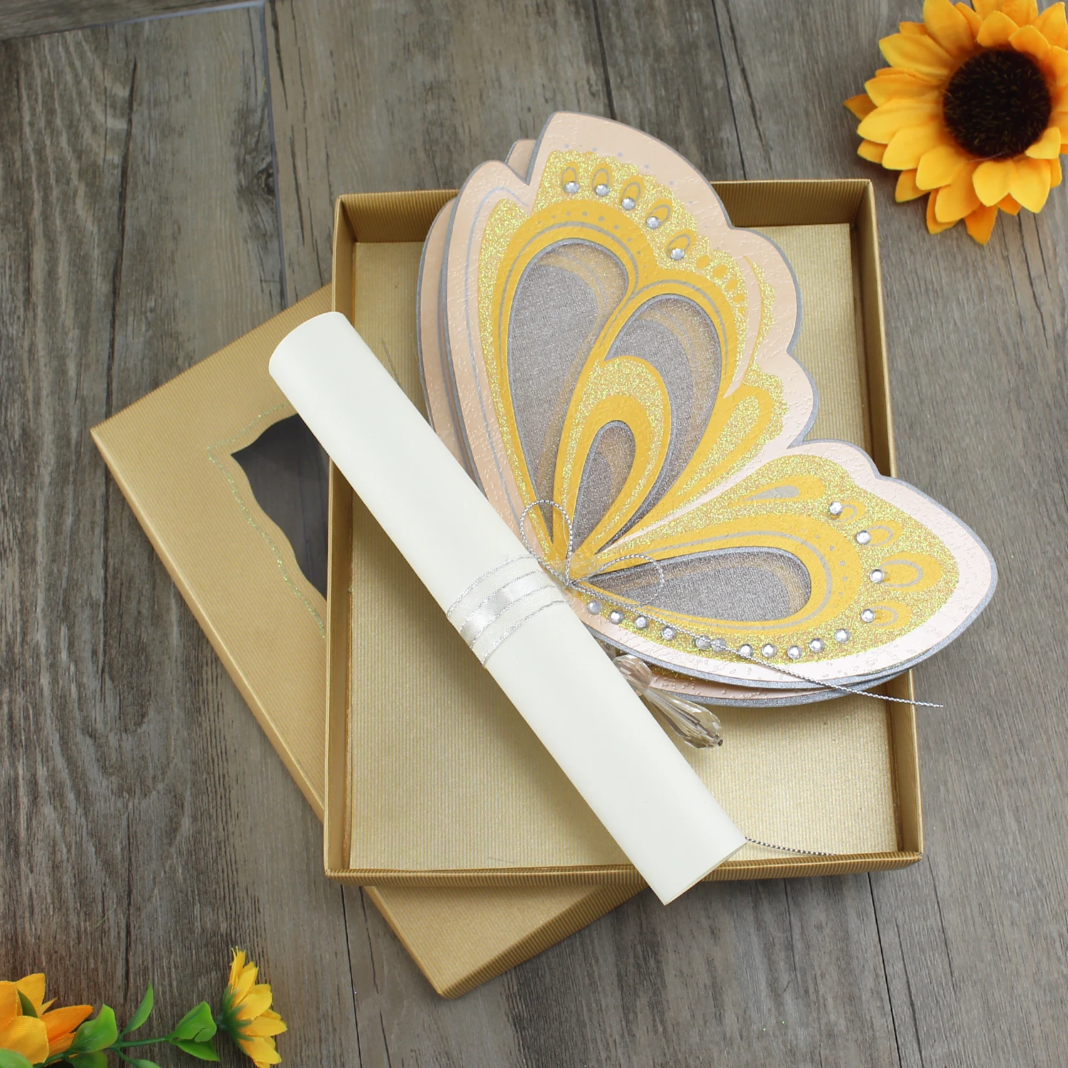 Blush Pink Laser Cut 3D Butterfly Fancy Invitation Cards With Wedding Baby  Shower Baptism Invitations, image size:1500x1500