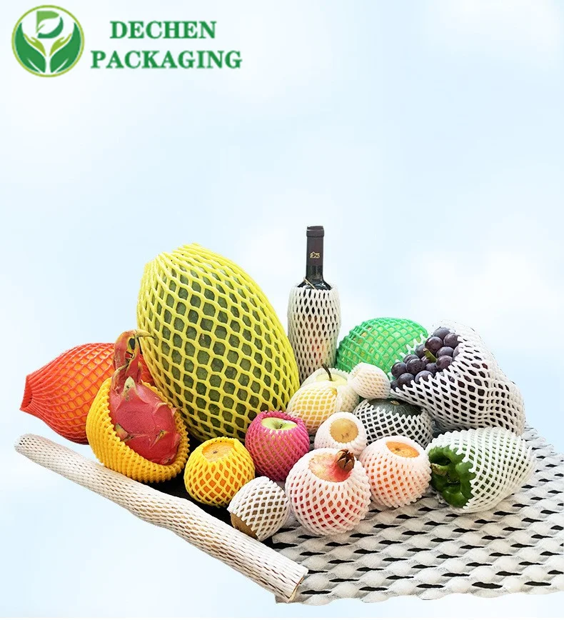 &nbsp;Manches couleur fruits mousse emballage filet mangue blanc filet de protection manches