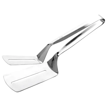 Stainless Steel Multifunctional Steak Clip Kitchen Spatula Fried Fish Shovel Clip Clamps Food Tong BBQ Bread Steak Tongs Clip