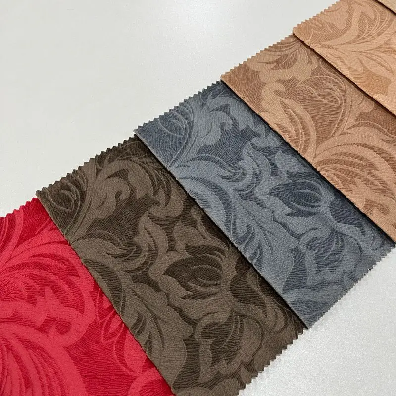 Custom Flower Pattern Glue Embossed Burnout Knitted Super Soft Velvet Fabric for Furniture Upholstery