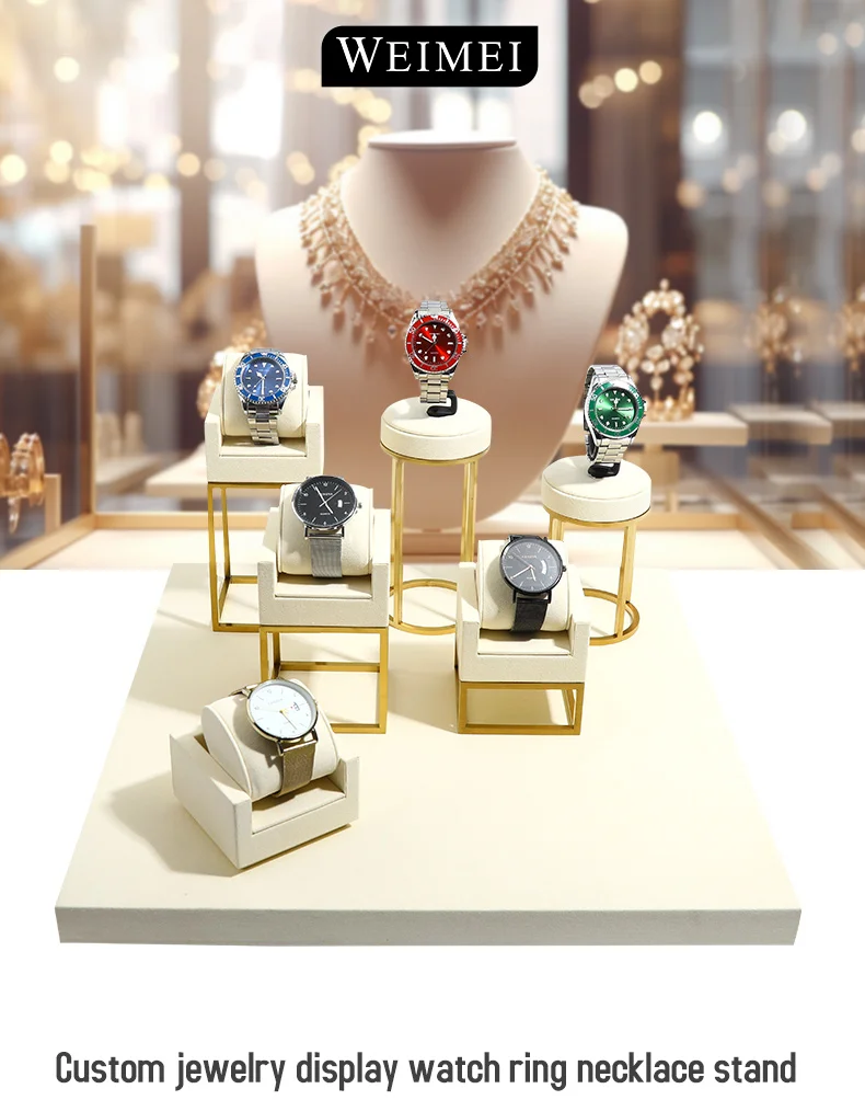Weimei Created Jewelry Display Rack Metal and Microfiber Watch Rack ...