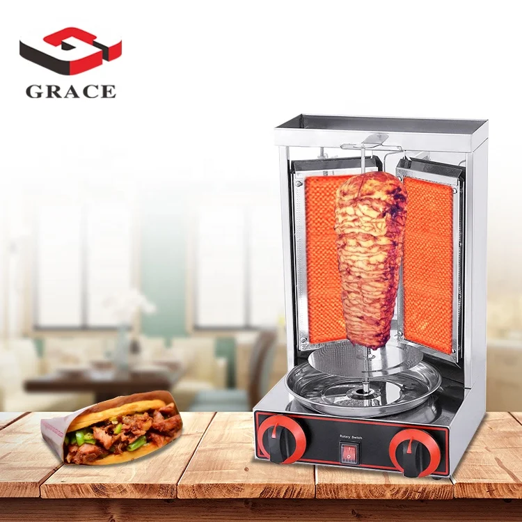 Gas Shawarma Machine - High Productivity & Automatic Rotating