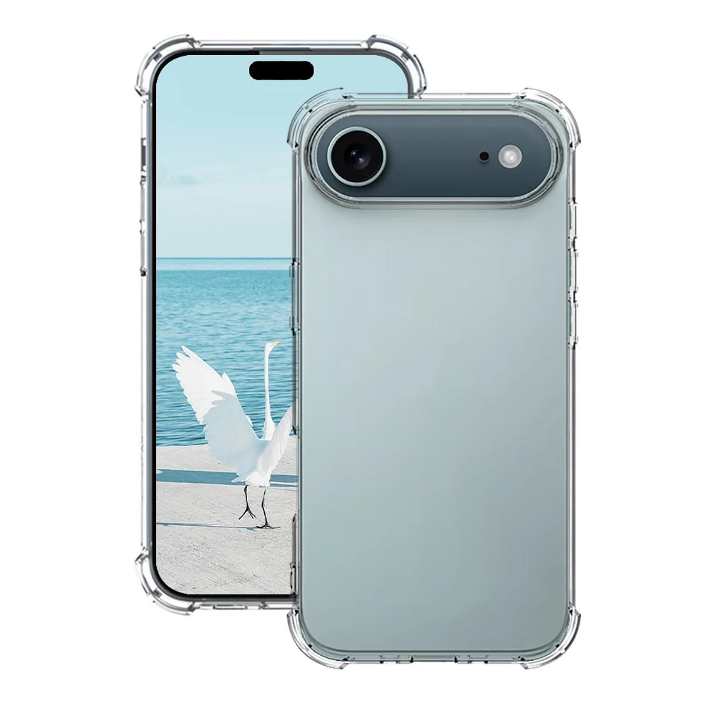 product luxury transparent tpu phone case for iphone 17 pro max air 15 pro max airbags anti shockproof  design mobile phone accessory-6