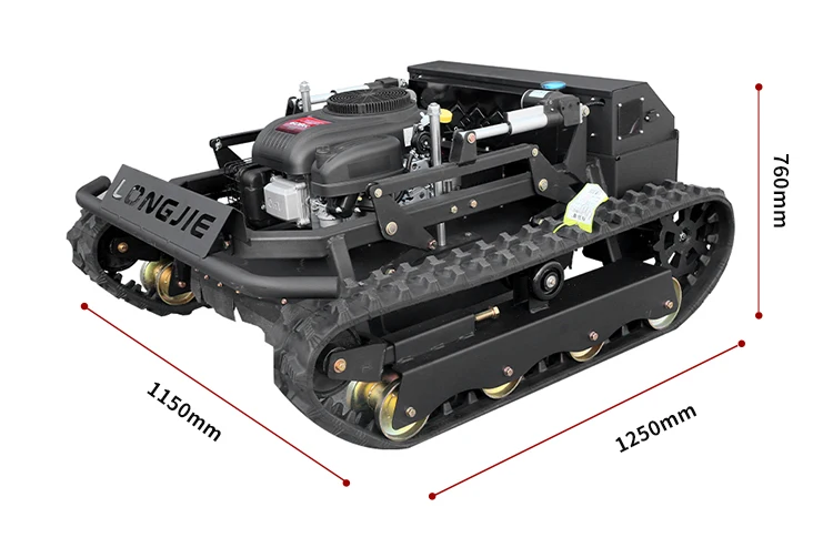 Parks Machine Remote High Power 608-80A Remote Control Lawn Mower - 4-Stroke Heavy Duty ...