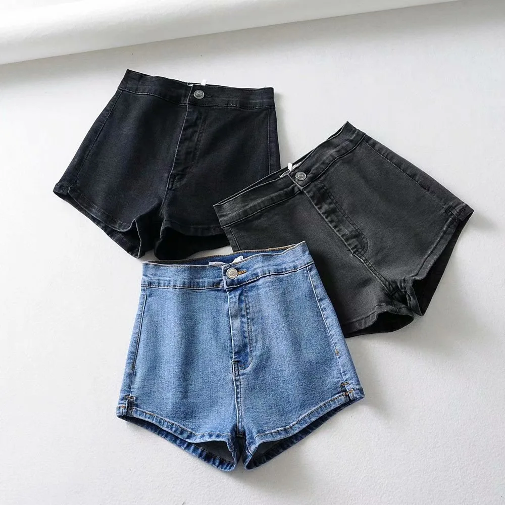 High Waist Jag Jeans Short Pants 