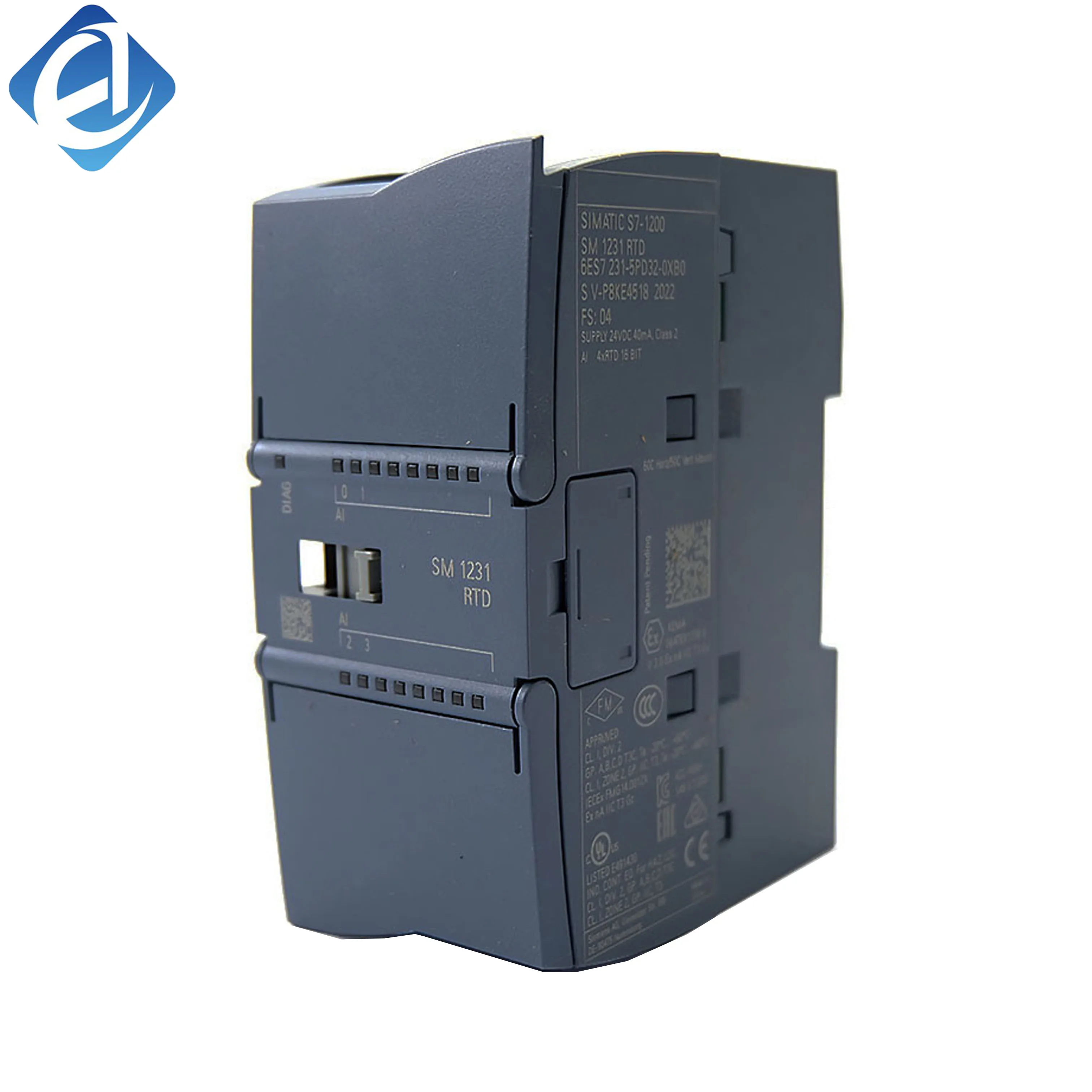 New Original 6ES7 231-5PD32-0XB0 6ES7231-5PD32-0XB0 analog input module for Siemens SIMATIC S7-1200 series PLC. Provides 2-channel RTD temperature input, high measurement accuracy, electrical isolation and stable signal acquisition.