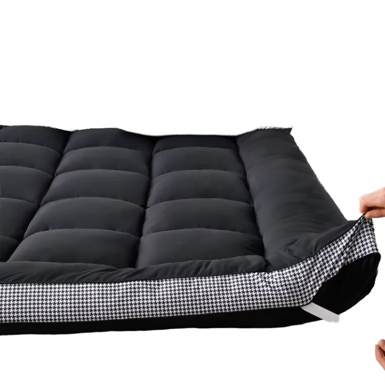 Luxury Folding Quilted Mattress Topper  Thickened Soft Breathable Five Star Hotel  Bed Mattress Topper