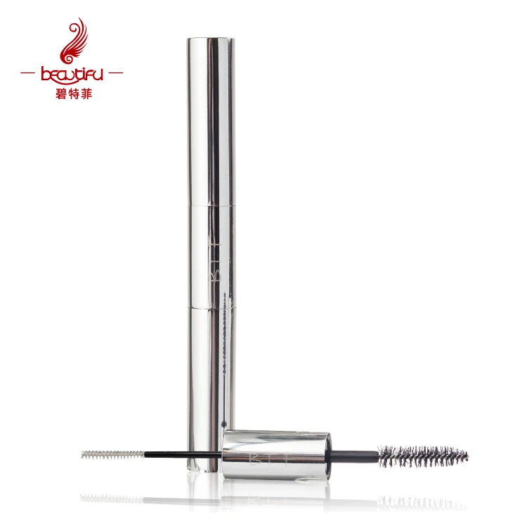 Empty 5ml*2 Aluminium Mascara Tube Slim Brush Silver Aluminum Mascara Tubes,double Tube Mascara,mascara Tube Double  Ended