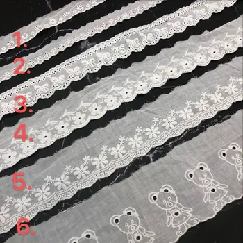 Manufacturer's hot-selling cotton embroidery lace trim for decoration garment accessories
