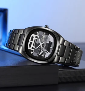 Skmei 9375 Stainless Steel Waterproof Quartz Movement Business Style Watch with Custom Logo 3BAR Water Resistance