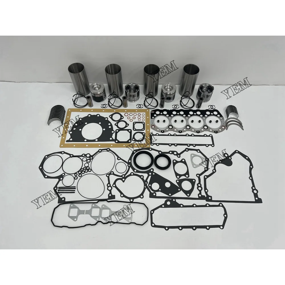 Overhaul Kit With Bearings Cylinder Piston Ring Liner Gasket Set Fit for Mitsubishi S4S Diesel Tractor Motor Engine