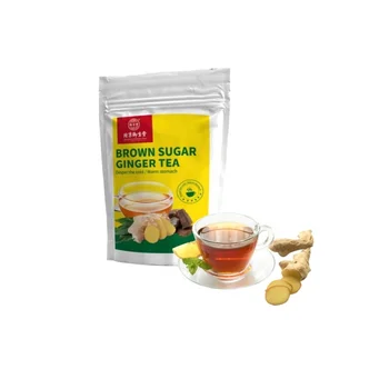 Wholesale Best selling instant ginger tea granular black sugar brown sugar ginger drink