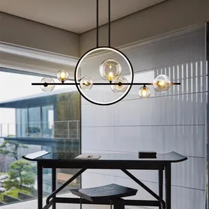 Nordic Modern Pendant Lamps Restaurant Decor Chandelier Led Simple Kitchen Hanging Lamp for Dinging Room Living Room Hotel