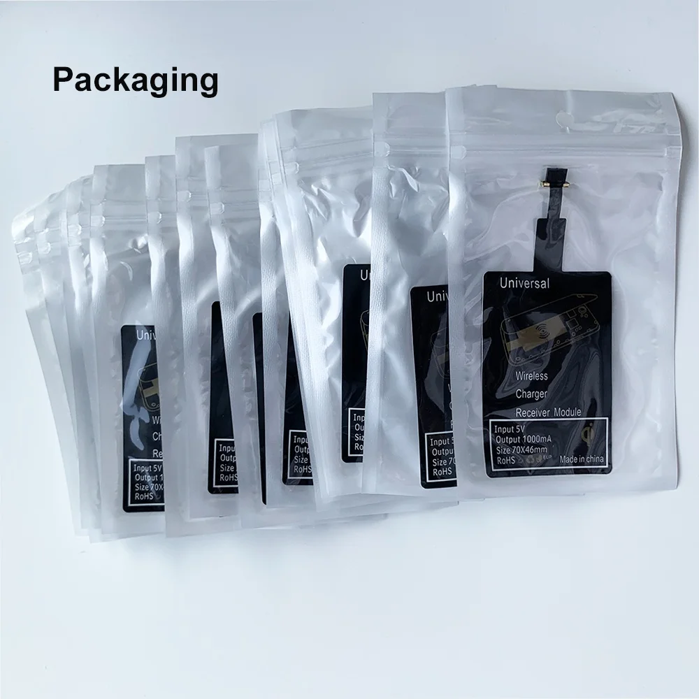 5 в 1 а Micro USB чёрный Адаптер зарядного устройства Qi беспроводной приемник Pad для зарядки телефона Android /