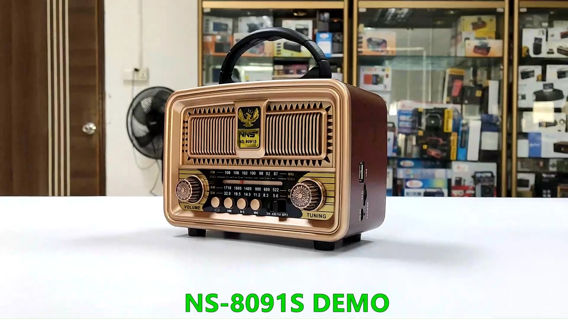 Wind-up Solar Powered Usb Radio Am Fm Sw 3 Band Rechargeable Vintage ...