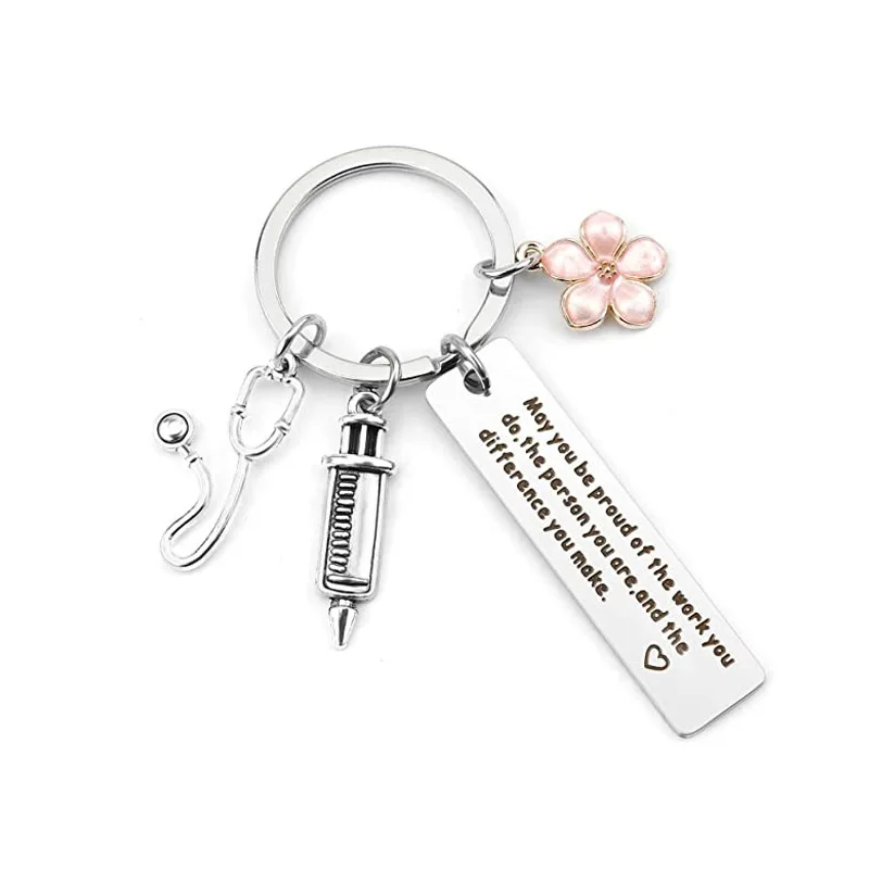QMVMV Grazie, regalo di ringraziamento per guida, portachiavi di supporto, regalo speciale per insegnante, assistente, mentore, ostetrica, regalo per donna grazie collega portachiavi
