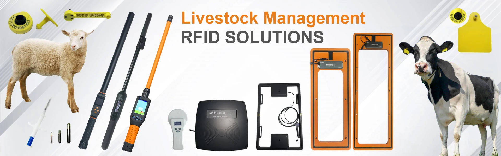 Animal Stick Reader RFID Long Range Livestock HDX FDX-B BT4.0 USB ...
