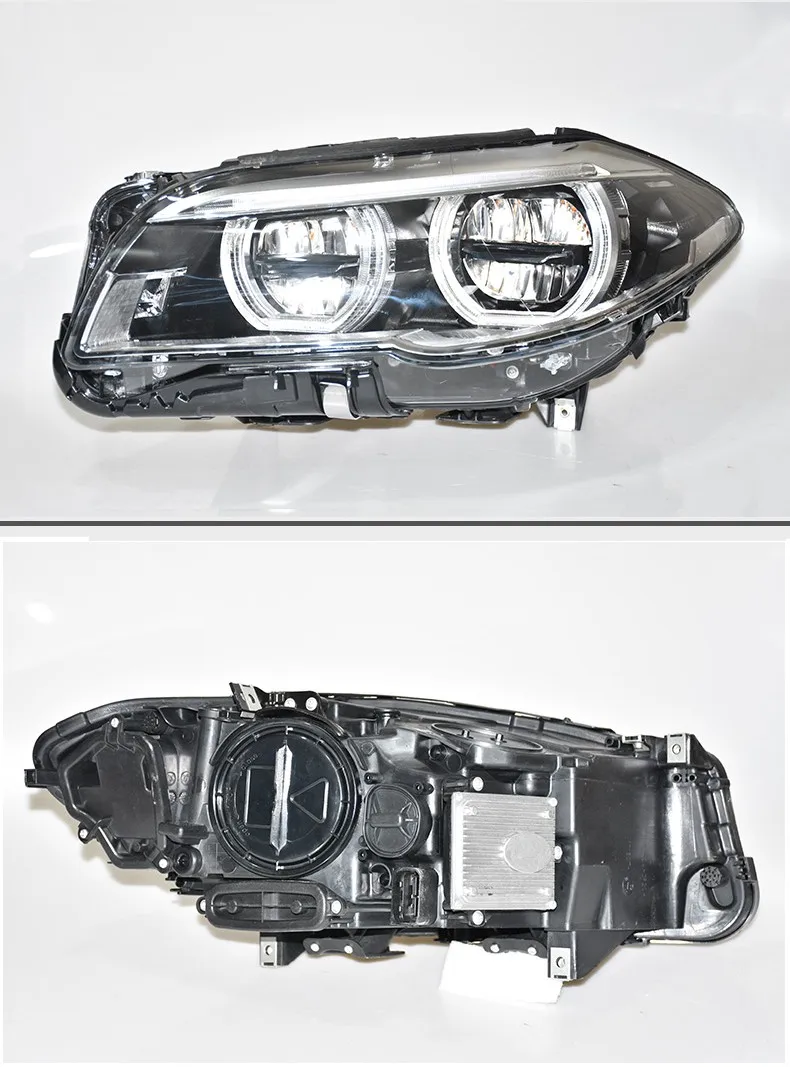 Angel Eyes F10 Headlights Assy For Bmw 1017 F10/f18 Headlights Upgraded To 5 Series Angel Eyes