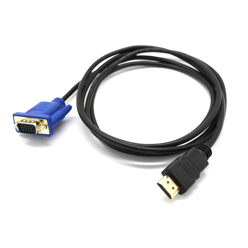 Lot De 5 Adaptateurs HDMI Vers VGA Yinker - Convertisseur Plaqué Or Mâle Vers Femelle Pour PC, Moniteur, Projecteur