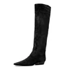Black suede