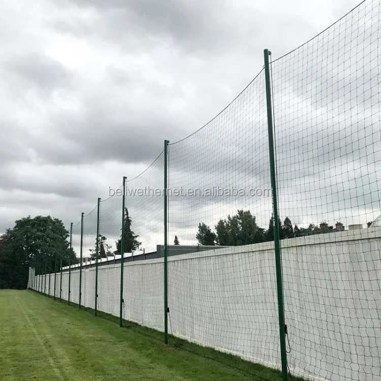 Производитель спортивной сетки для забора, высокопрочная полипропиленовая Высококачественная наружная квадратная сетка, зеленая или индивидуальная рулонная упаковка 004
