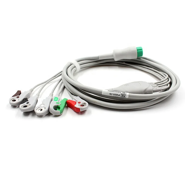 Nihon Kohden Defibrillator Tec-5521/5531 Five Lead Ecg Cable,11pins ...