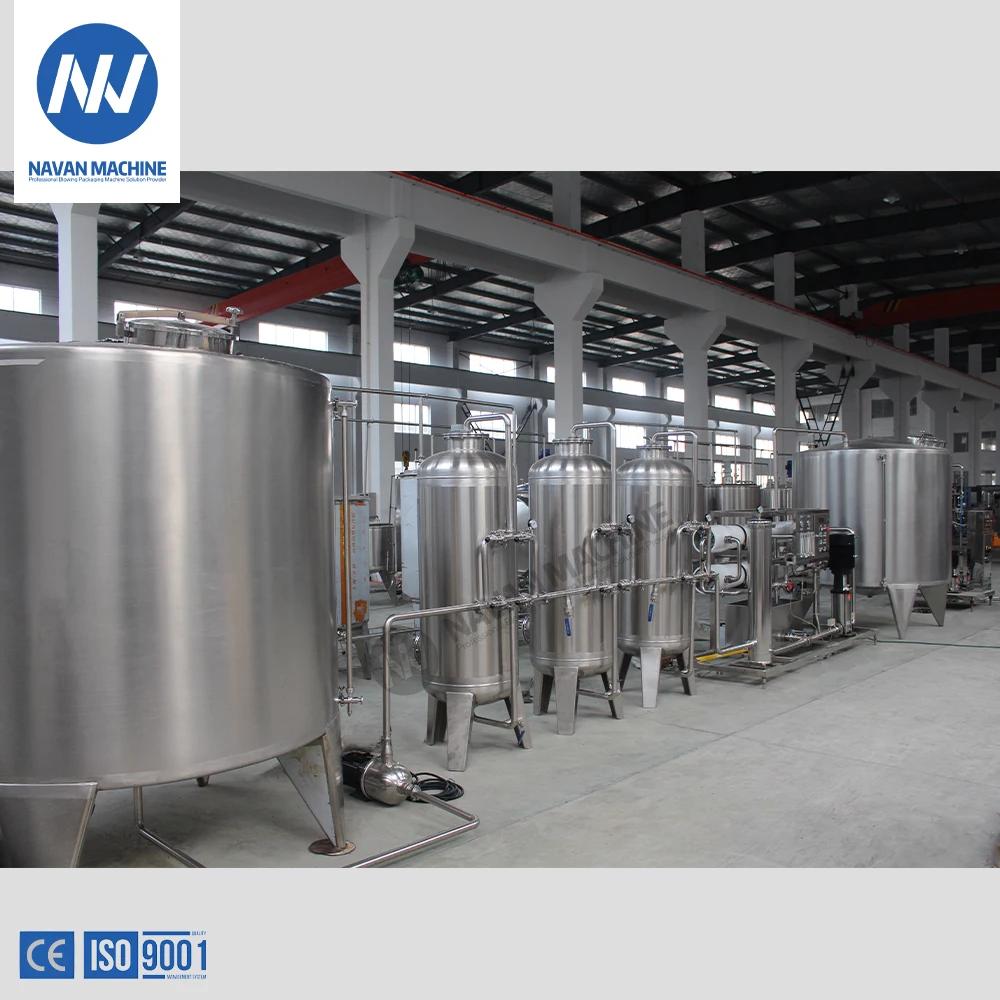 NAVAN High Capacity Mineral Water Purification and Bottling Machine Packing Machine Whole Line on Sale factory