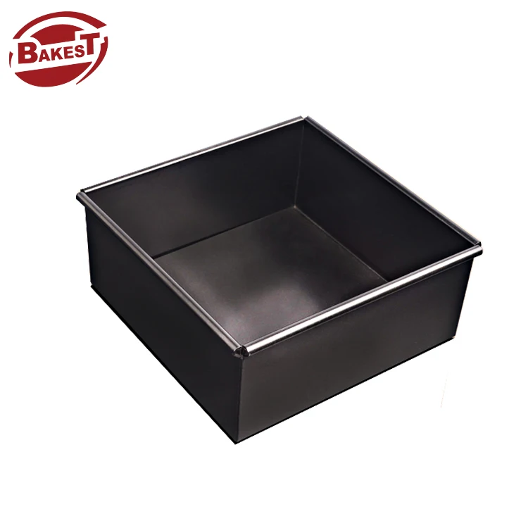 BAKEST  Non Stick Cake Mold Square Shape Cake Baking Moulds  Removable Bottom Cake Mold