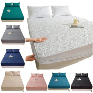 Customized Quilted Bed Mat Folding Mat Queen King Size Jacquard Breathable Machine Washable Waterproof 100% Polyester Fiber