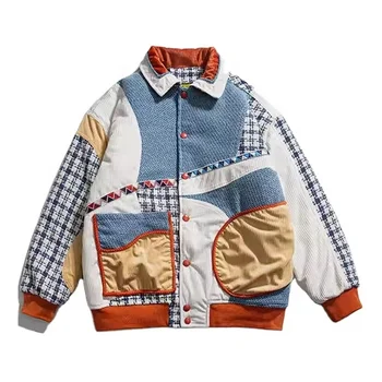 Wholesales OEM&ODM Custom Logo Jacket Contrast Stitching Men`s  Outdoor Wear High Quality Fashion Jacket for Men