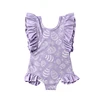 Lavender Easter Egg Print Romper