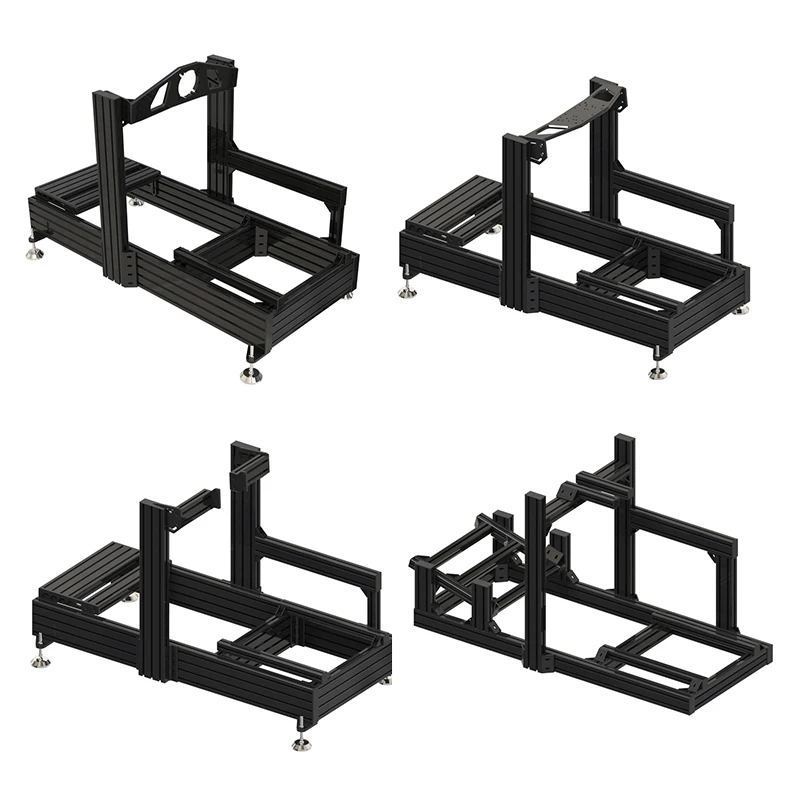 Custom Racing Simulator Cockpit Indoor Home Playhouse Aluminium T6 Extrusion Aluminum Profile Frame Sim Racing Rig Bracket