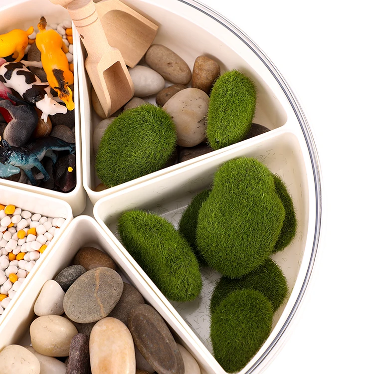 Подносы Монтессори для малышей сенсорные игрушки ферма обучение счету животных поднос сортировки сенсорная корзина коробка хранения аутистов