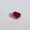 B5# Agate rose coeur