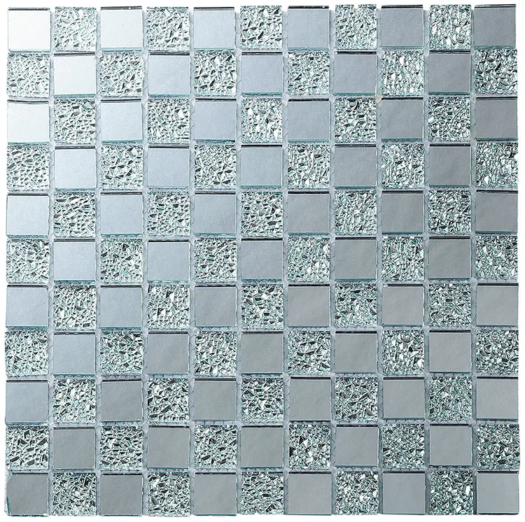 Diamond shinny wall tile glass mosaic pool tiles mosaic crystal glass for bathroom