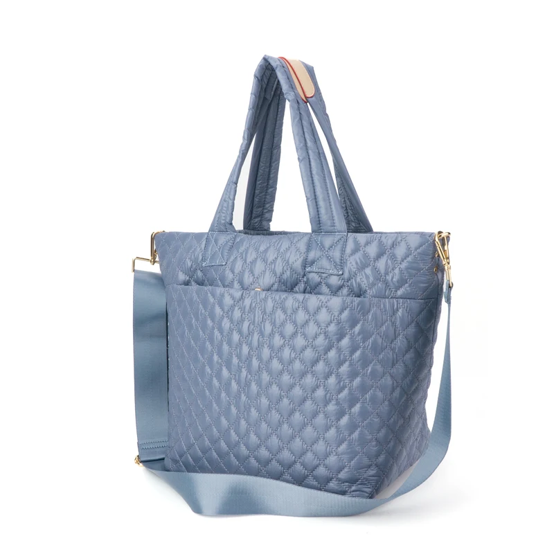 New Wholesale Custom Handbag Women Quilted Puffer Tote Bag